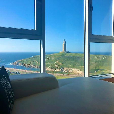 Parking, Vistas Al Mar Y Tres Habitaciones آكورونيا المظهر الخارجي الصورة